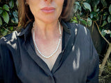 Freshwater Pearls with Small Snaffle and Stirrup | Chele Clarkin Jewellery