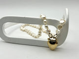 9ct Yellow Gold Heart Padlock Clasp | Preloved from Chele Clarkin Jewellery