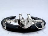 Whip with Fox Head on Shoe Stockpin from Chele Clarkin Jewellery