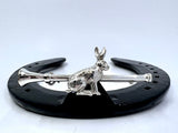 Horn with Sitting Hare Stockpin from Chele Clarkin Jewellery