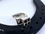Square Sapphire Dress Ring | Preloved from Chele Clarkin Jewellery