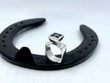 Square Sapphire Dress Ring | Preloved from Chele Clarkin Jewellery