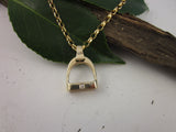 Medium Stirrup with Diamonds from Chele Clarkin Jewellery