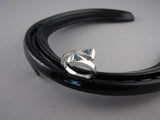 Double Horseshoe Nail Ring with Stones from Chele Clarkin Jewellery