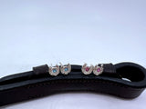 Horseshoe Stud Earrings with Gemstone Solitaire from Chele Clarkin Jewellery