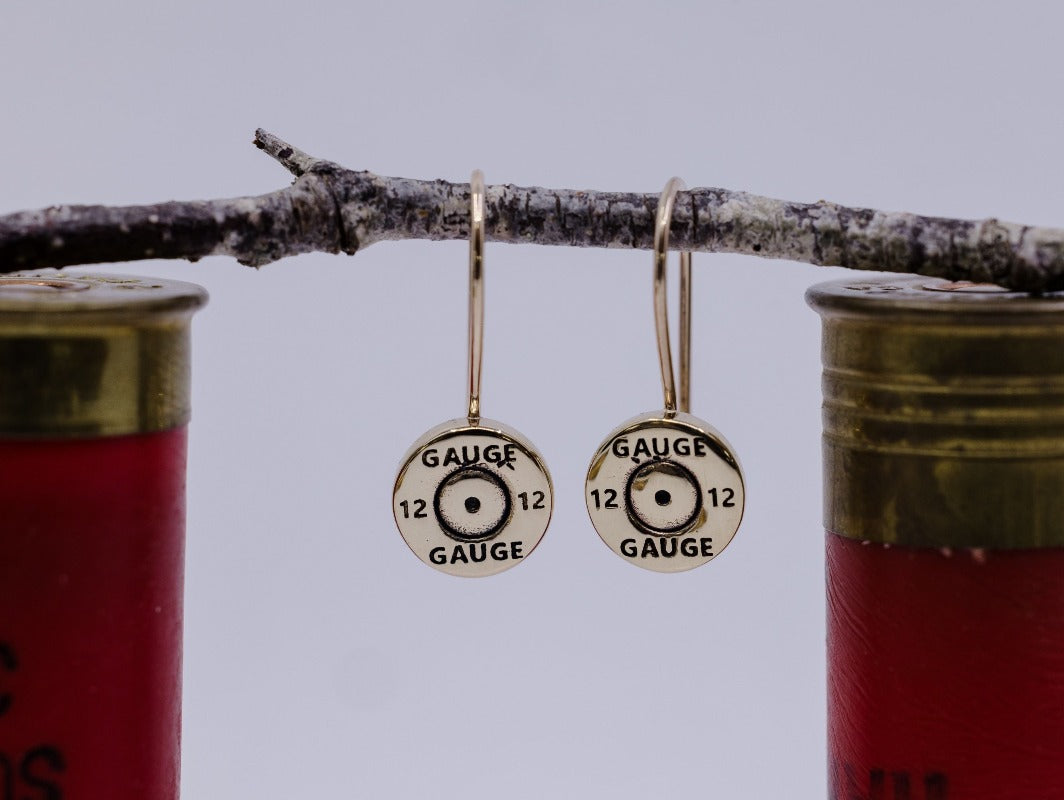 Shotgun Shell Shell Casing Earrings Handmade Dangle Bullet