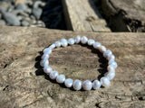 Freshwater Baby Blue Pearl Bracelet | 8mm Pearls