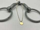Mini Disc Pendant | 9ct Yellow Gold