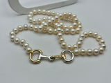 Freshwater Pearls with Two Tone Snaffle