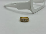 9ct Yellow Gold Dome Diamond Ring | Preloved