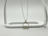 Fine Stirrup Pendant available from Chele Clarkin Jewellery