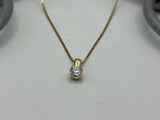 Lab Diamond Pendant | 9ct Yellow Gold | .56ct