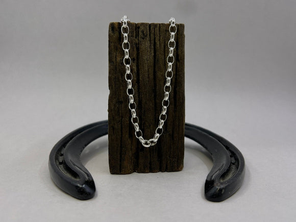 Large Oval Belcher Chain | Sterling Silver from Chele Clarkin Jewellery