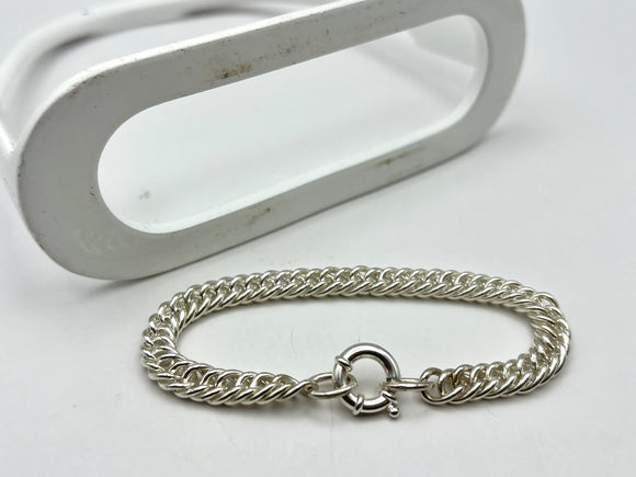 Double Curb Chain Bracelet | Medium 7.5mm