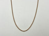 9ct Rose Gold Oval Belcher Chain | Preloved