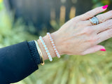 Freshwater Pearl Bracelet | Pink | Baroque 6.5mm