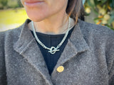 Single Curb Necklace with Half Snaffle Clasp | One-Off