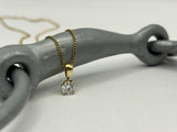 Lab Diamond Pendant | 9ct Yellow Gold | .56ct