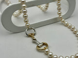 Freshwater Pearls with Two Tone Snaffle