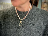 Large Stirrup Pendant | Two Tone | Preloved