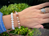 Rhodochrosite and Pearl Bracelet | by Lynaire Kibblewhite from Chele Clarkin Jewellery