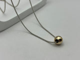 Mini Ball Pendant with Fine Wheatsheaf Chain | End of Line