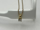 1.04ct Lab Diamond Pendant | 9ct Yellow Gold