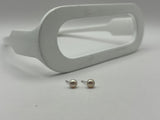 Pink Freshwater Pearl Stud Earrings | Mini 5mm
