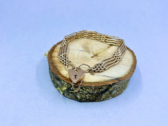 9ct Rose Gold Gate Bracelet | Preloved | Chele Clarkin Jewellery
