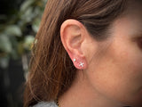 Kiss Stud Earrings | Cubic Zirconia