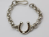 Horsehair Shoe + Round Belcher Chain Bracelet