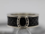 Wide Band Horsehair Ring