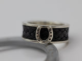 Wide Band Horsehair Ring