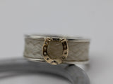 Wide Band Horsehair Ring
