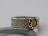 Wide Band Horsehair Ring