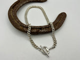 Single Curb Necklace with Half Snaffle Clasp | One-Off