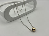 Mini Ball Pendant with Fine Wheatsheaf Chain | End of Line