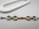 Snaffle Bit Bracelet | Small | Two-Tone Metal