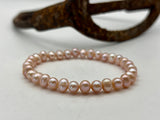Freshwater Pearl Bracelet | Pink | Baroque 6.5mm