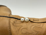 Freshwater Button Pearl Earrings | Medium 8-8.5mm