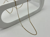 9ct Yellow Gold Fine Diamond Cut Curb Chain | Preloved