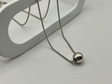 Mini Ball Pendant with Fine Wheatsheaf Chain | End of Line