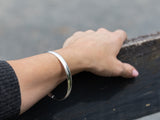 Plain Half Round Bangle | 7.5mm