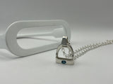 JUMBO Stirrup with Blue Topaz and Chain Set