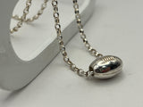 Rugby Ball Pendant with Belcher Chain | End of Line