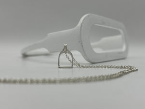 SUPER MINI Stirrup Pendant and Chain Set
