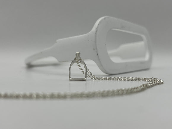 SUPER MINI Stirrup Pendant and Chain Set