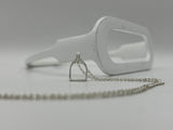 SUPER MINI Stirrup Pendant and Chain Set