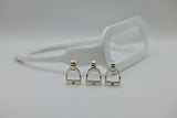 SMALL Stirrup Pendant | with Gemstones