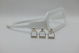 SMALL Stirrup Pendant | with Gemstones